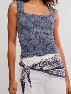 FREE PEOPLE Intimately Free Women's XS Love Letter Cami in color Peacoat NWT